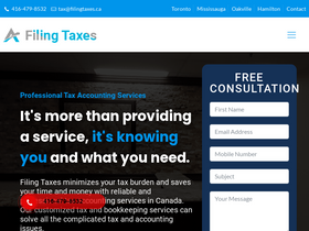 'filingtaxes.ca' screenshot