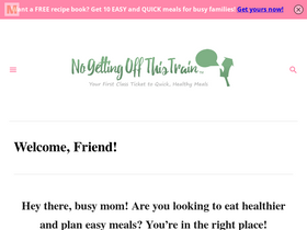 'nogettingoffthistrain.com' screenshot