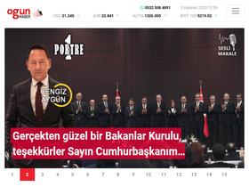 'ogunhaber.com' screenshot