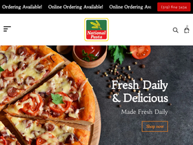 nationalpasta.com homepage screenshot