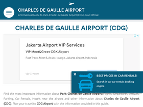 'airport-charles-de-gaulle.com' screenshot