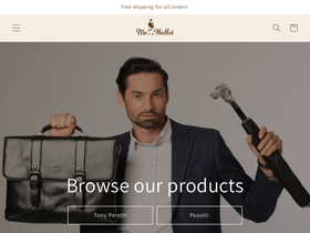 mrwalletshop.com homepage screenshot