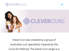 'clevercurl.com.au' screenshot