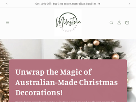 milestonesby21years.com.au homepage screenshot
