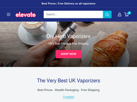 'vapeelevate.co.uk' screenshot