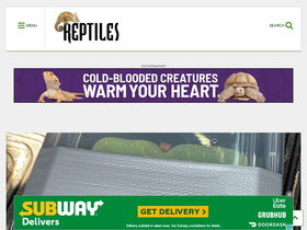 'reptilesmagazine.com' screenshot