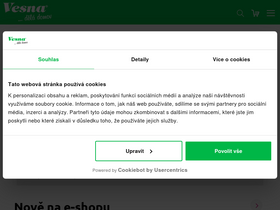 'vesna.cz' screenshot