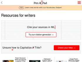 'penandthepad.com' screenshot