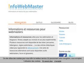 'infowebmaster.fr' screenshot