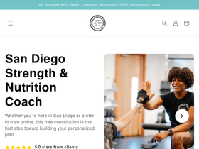 ashleyhodgefitness.com homepage screenshot