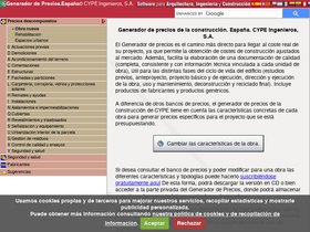 'generadordeprecios.info' screenshot