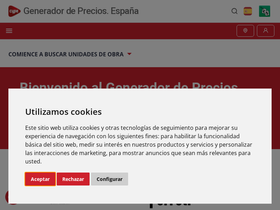 'generadordeprecios.info' screenshot