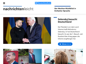 'nachrichtenleicht.de' screenshot
