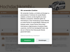 'hochdachkombi.de' screenshot