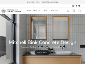 mbconcretedesign.com.au homepage screenshot