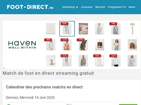 Foot direct shop gratuit