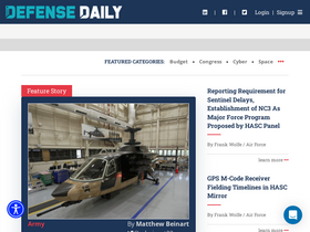 'defensedaily.com' screenshot