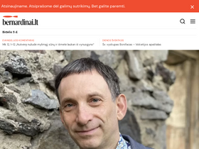 'bernardinai.lt' screenshot