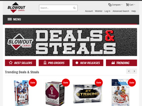 'blowoutcards.com' screenshot