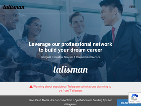 'talisman-corporation.com' screenshot