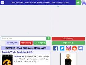 'moviemistakes.com' screenshot