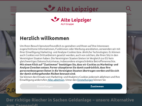 'alte-leipziger.de' screenshot