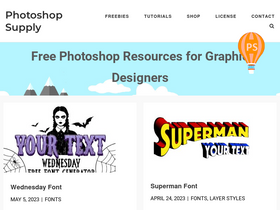 'photoshopsupply.com' screenshot