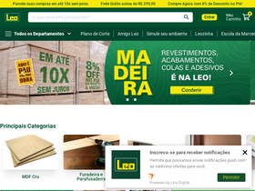 'leomadeiras.com.br' screenshot