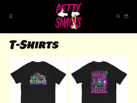 pettysnacks.com homepage screenshot