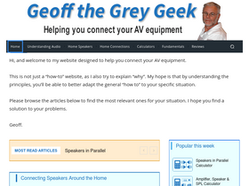'geoffthegreygeek.com' screenshot