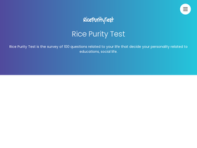 'ricepuritytests.net' screenshot