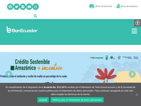 'banecuador.fin.ec' screenshot