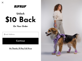 RIFRUF homepage screenshot