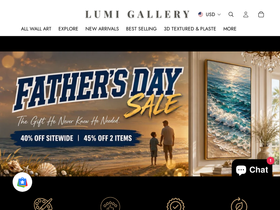 Lumigallery homepage screenshot