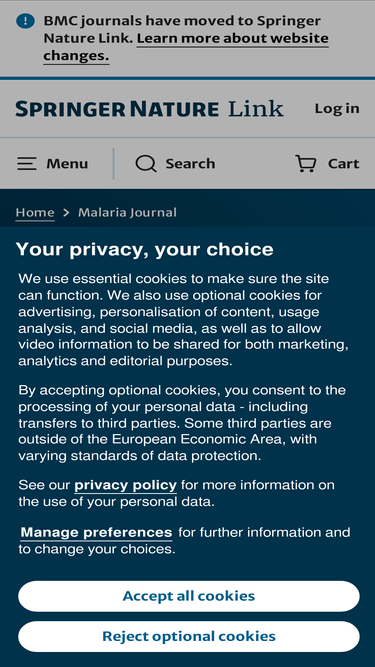 malariajournal.biomedcentral.com