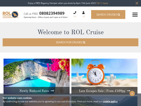 'rolcruise.co.uk' screenshot