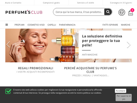 'perfumesclub.it' screenshot