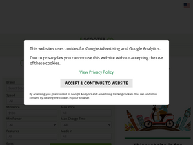 'e-scooter.co' screenshot