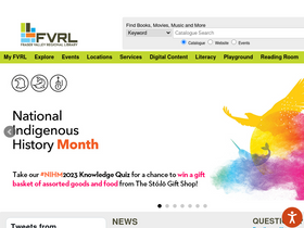 'fvrl.bc.ca' screenshot