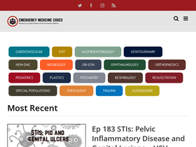 'emergencymedicinecases.com' screenshot