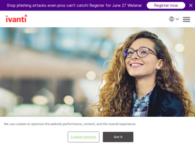 'ivanti.com' screenshot