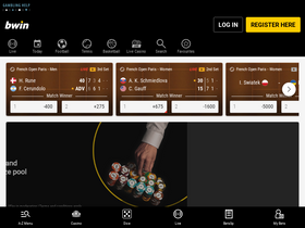 'bwin.be' screenshot