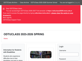 odtuclass2025s.metu.edu.tr Traffic Analytics, Ranking & Audience [April ...
