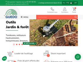 'guedo-outillage.fr' screenshot