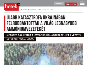 'hetek.hu' screenshot