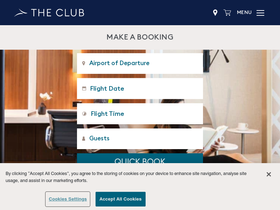 'theclubairportlounges.com' screenshot