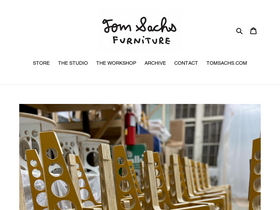 tomsachsfurniture.com homepage screenshot