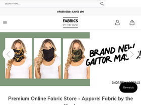 'fabricsyard.com' screenshot