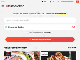 'restoquebec.ca' screenshot