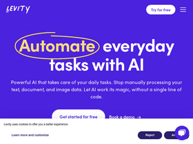 'levity.ai' screenshot